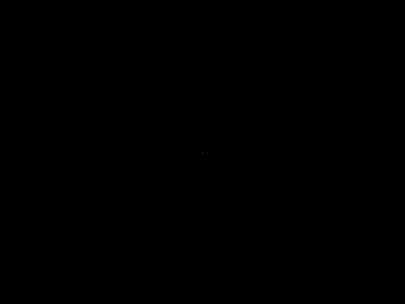 One white pixel